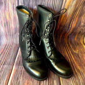MCKEAN 7” lace-up Roper boots